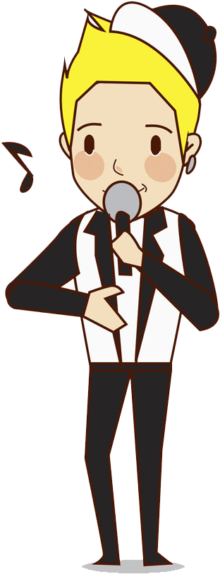 Cartoon Singing Child Clip Art - ร้องเพลง การ์ตูน (600x812)