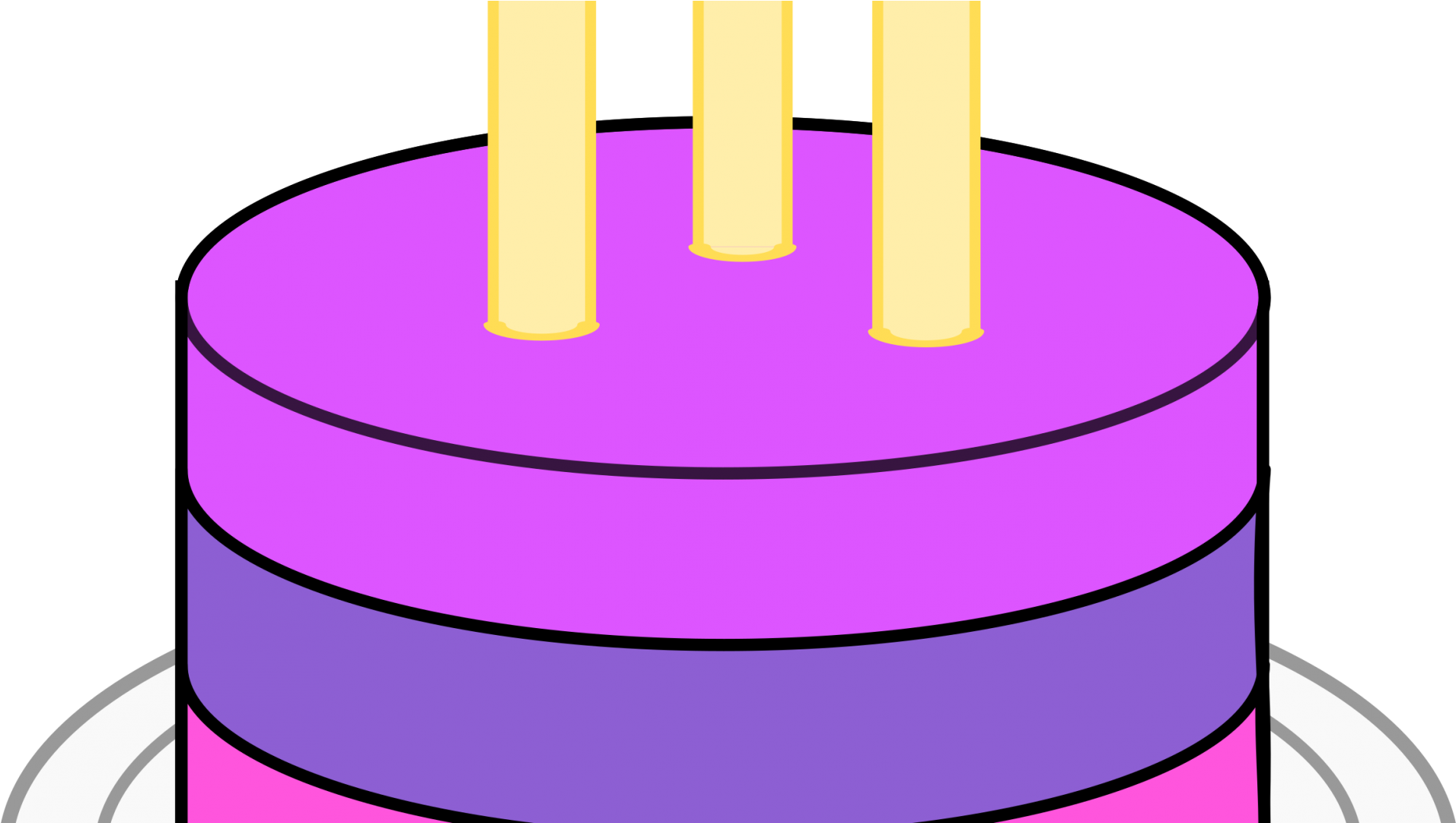 1st Birthday Cake Vector Free Download Techflourish - Simple Birthday Cake Png (1920x1080)
