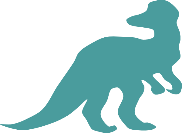 Dinosaur Clip Art At Clker - Dinosaur Silhouette (600x438)