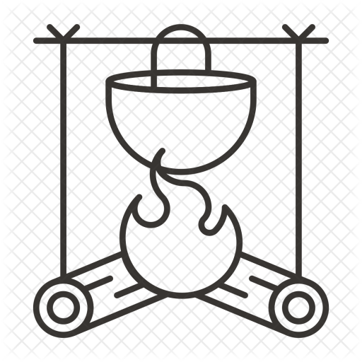 Jpg Free Stock Icon Travel Hotel Holidays Icons In - Cooking Over Fire Black And White Clipart (512x512)