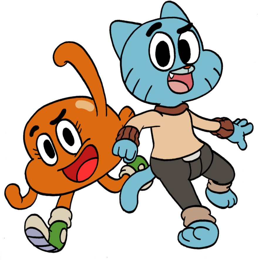 Gumball Y Darwin By Shineegirl401 Clipart Free Clip - The Amazing World Of Gumball (883x905)