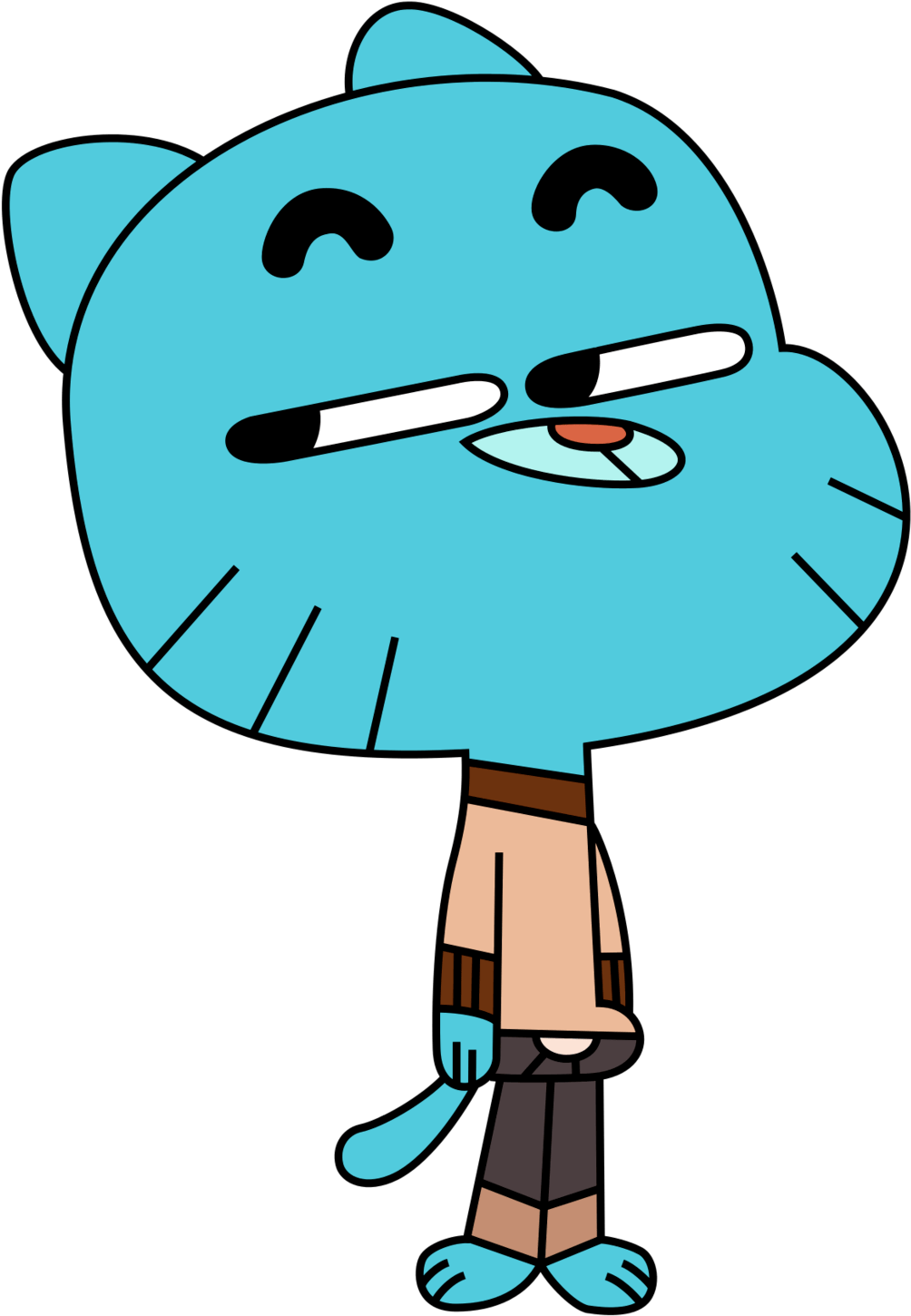 Gumball Clipart Blue - Amazing World Of Gumball Gif Transparent (1024x1464)