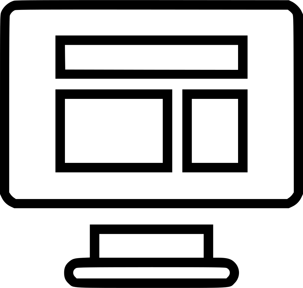 Clipart Library Stock Mac Vector Wireframe - Wireframes & Mockups Icon (980x932)
