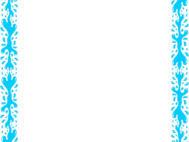 Blue Water Clipart Water Splatter - Blue Frame Png (640x480)