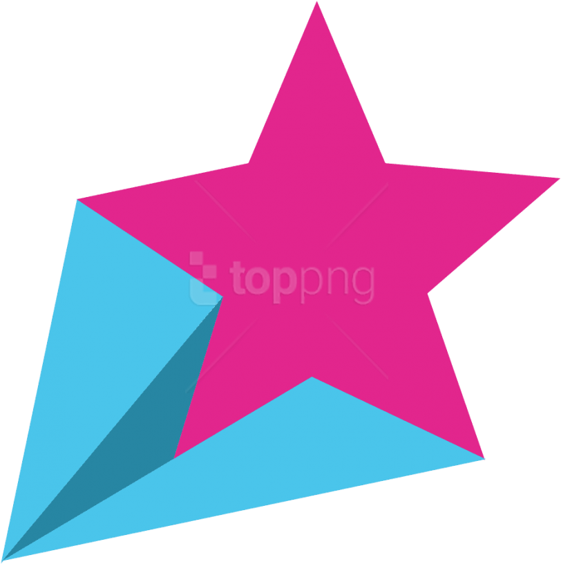 Free Png Download Falling Star Clipart Png Photo Png - Pink And Blue Shooting Stars (850x848)