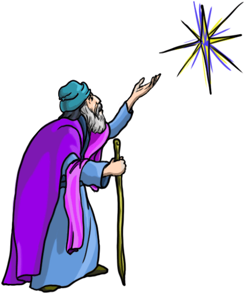 How To Draw Magician - Reyes Magos Transparentes (600x600)