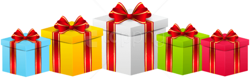 Free Png Download Gift Boxes Clipart Png Photo Png - Transparent Background Birthday Gifts Png (850x270)