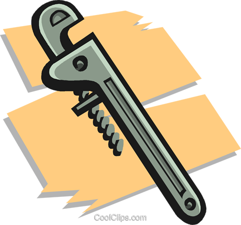 Pipe Wrench Royalty Free Vector Clip Art Illustration - Recherchieren (480x448)