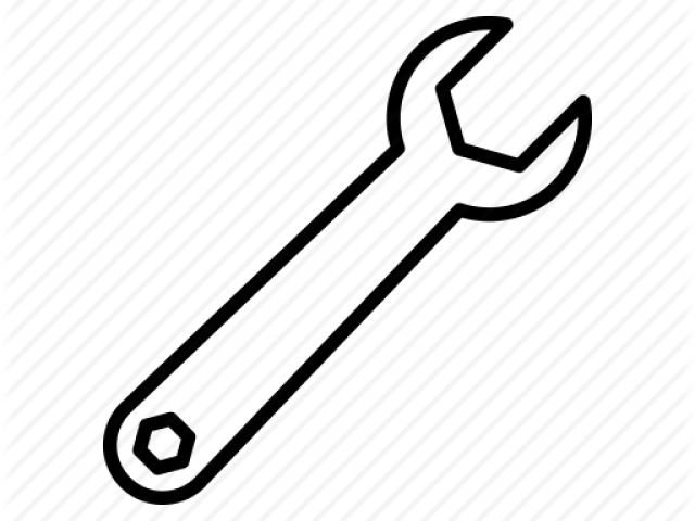 Setting Clipart Spanner - Dibujo De Llave Inglesa (640x480)