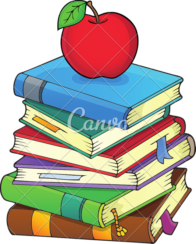Stack Of Books Icon - Vector Graphics (643x800)