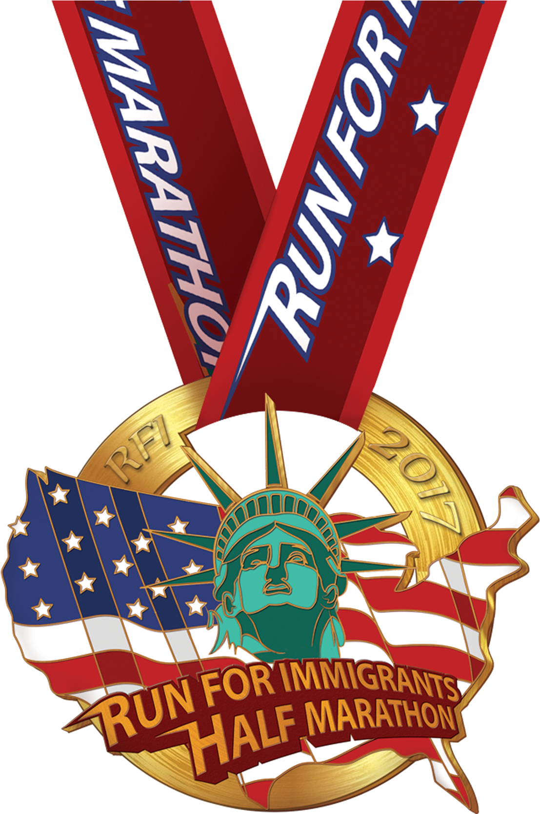 Run For Immigrants Half Marathon - Illustration (2480x1692)