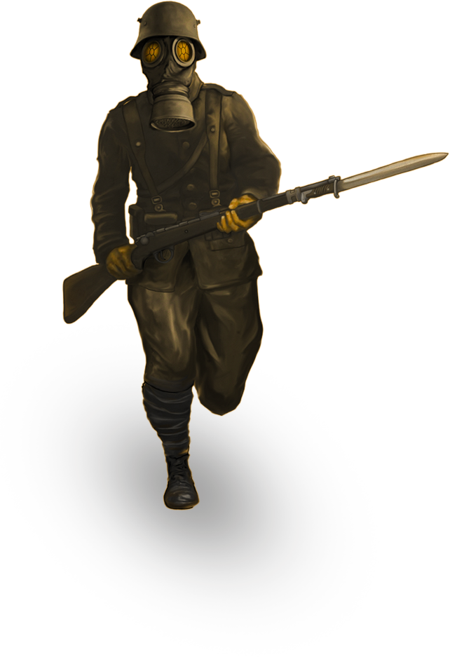 Muzzy Laneu0027s Strategy Game Making History - World War 1 Soldier Png (642x937)