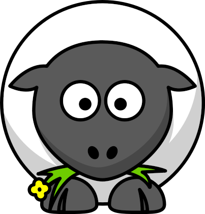 Sheep And Goats Parable Cartoon (403x420)