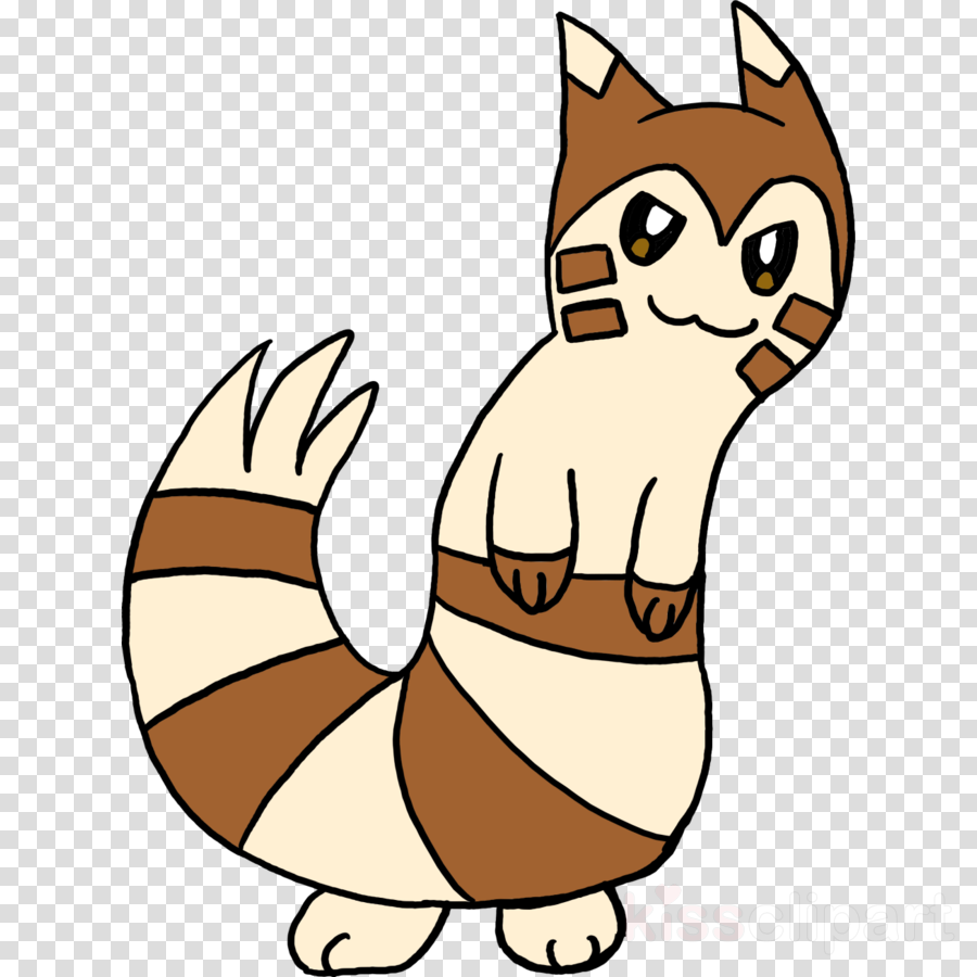 Furret Clipart Furret Whiskers Cat - Carteira Com Fundo Transparente (900x900)