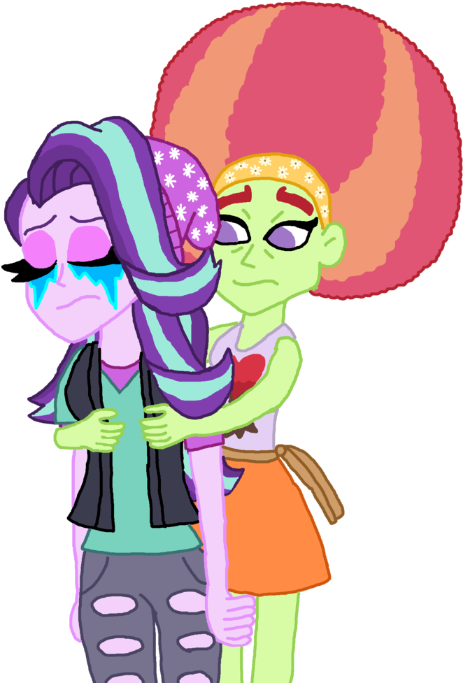 Hug Clipart Comfort - Contralto And Cake Cup Slash In Equestria Girls (905x1024)