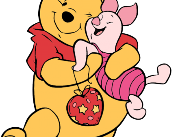 Hug Clipart Valentine - Hearts Winnie The Pooh (640x480)