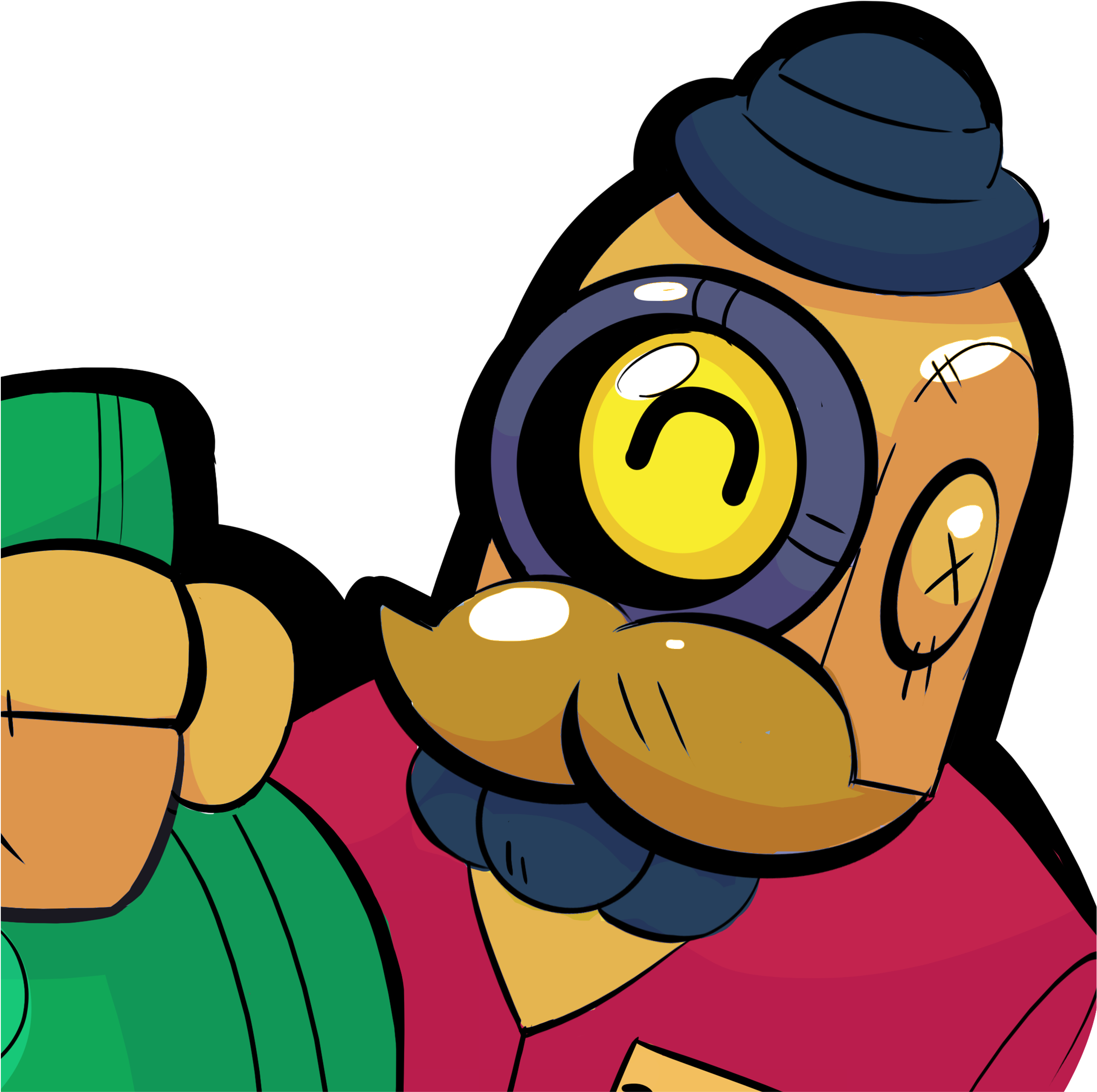 Skins Clip Clipart - Barley Brawl Stars Desenho (2762x2919)