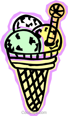 Ice Cream Cone Royalty Free Vector Clip Art Illustration - Ice Cream Cone Royalty Free Vector Clip Art Illustration (283x480)