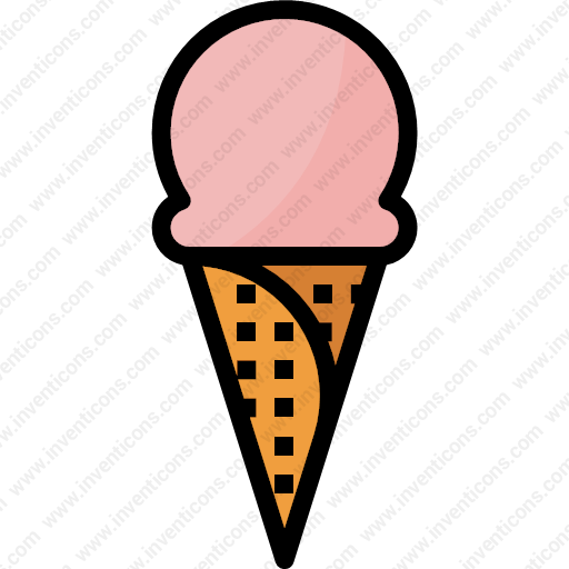 Ice Cream Summer Cone Foodrestaurant Frozen Food - Gelato (512x512)