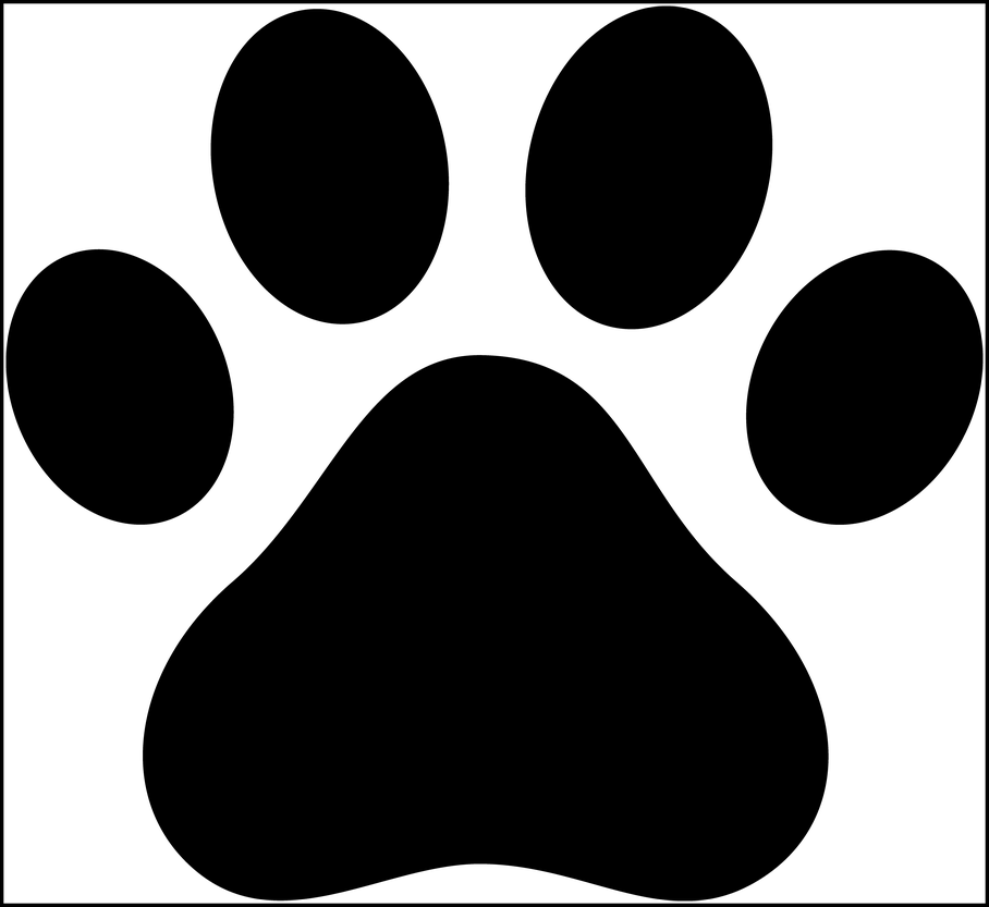 Free - Dog Paw Print (908x833)