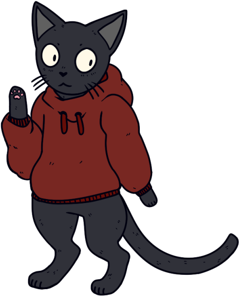 Cats I Need A Better Art Tag Avery Arts - Black Cat (500x617)