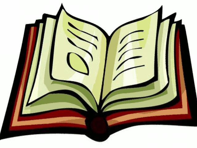 Animated Book Pictures - Open Book Clip Art (640x480)