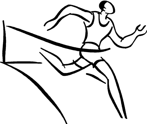 Donuts Runner - Fun Run Drawing (595x503)