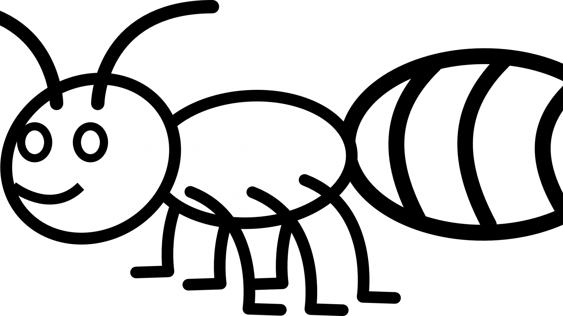 Fire Antring Page Pages Hill Man Wasp Spiny Anteater - Outline Of An Ant (1920x1080)