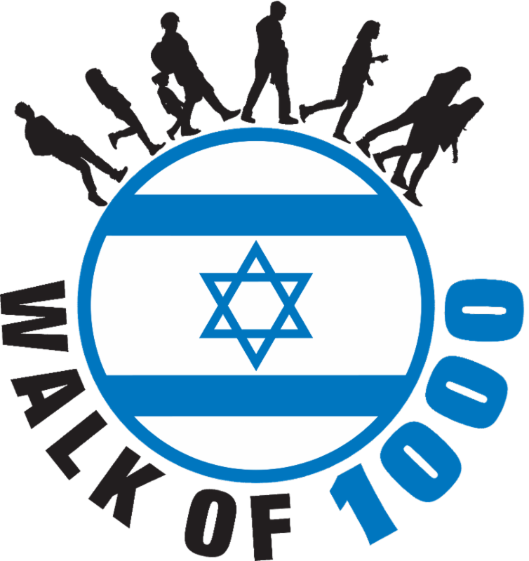 The Walk For Israel, Part Of The Yom Haatztmaut Celebration, - Israel Flag (754x800)