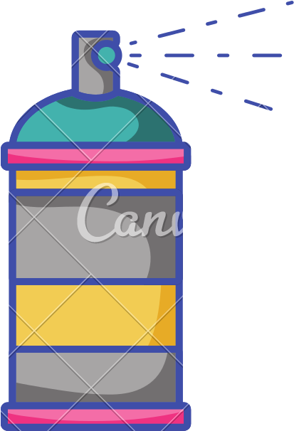 Aerosol Spray Can Paint Art - Illustration (800x800)