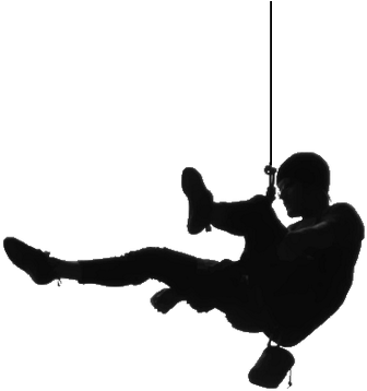 Climbing Eshop Stickers - Climbing Rope Silhouette Transparent (400x400)