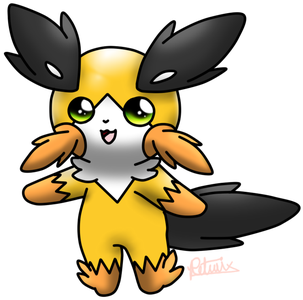 The Chinchilla Pokemon By Gato-designs - Cartoon (374x350)