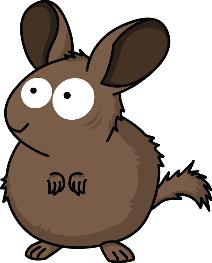 Dominic The Chinchilla - Cartoon (850x1055)