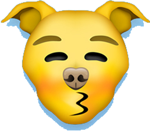 Pitbull Emoji Messages Sticker-5 - Pitbull Emoji Messages Sticker-5 (618x618)