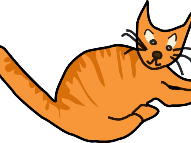 Tuxedo Cat Clipart Fat - Orange Cat Clip Art (640x480)