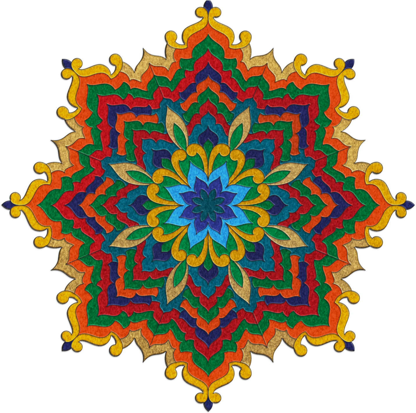 Foil Art Sukkah Star 15" Blue - Motif (1569x1430)
