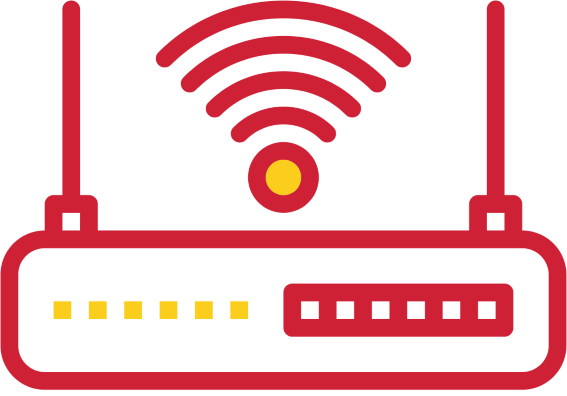 What Is A Mobile Hotspot - Wifi Router Line Icon (567x396)