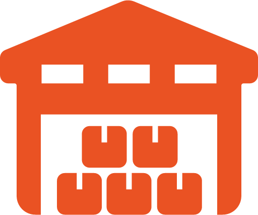Ecommerce Warehousing - Logistics Warehouse Png Icon (512x426)