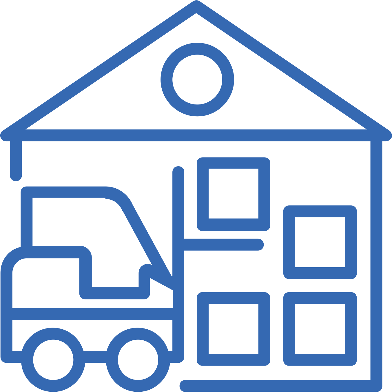 Improve Warehouse Performance - Warehouse Icon Png (1604x1354)