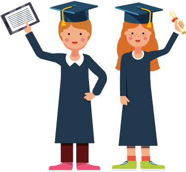Graduating Clipart Scholarship Application - Scholarship Cartoon (450x400)