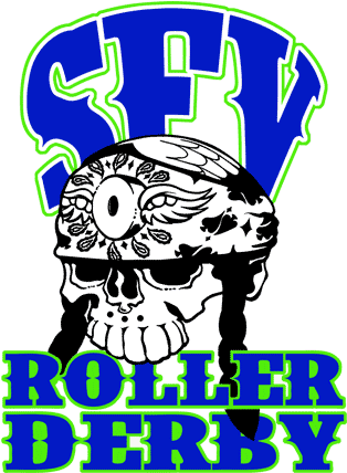 San Fernando Valley Roller Derby - Sfv Roller Derby Logo (500x500)