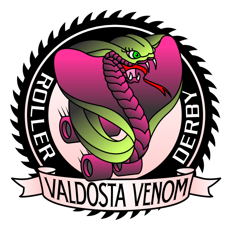 Valdosta Venom Roller Derby 1 By Foreverking - Saw Blade (800x796)