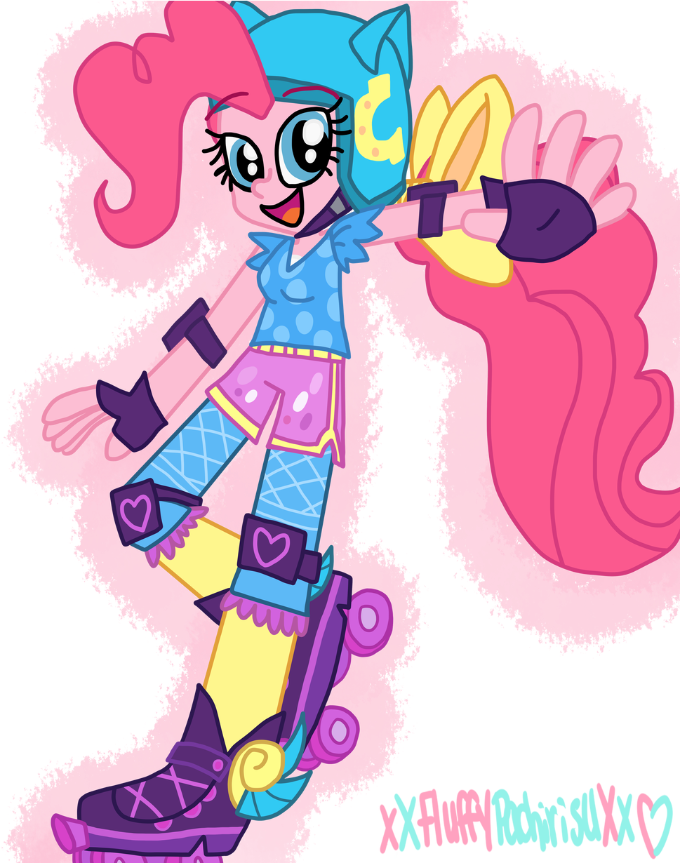 Xxfluffypachirisuxx Friendship Games Roller Derby Pinkie - Cartoon (1024x1229)