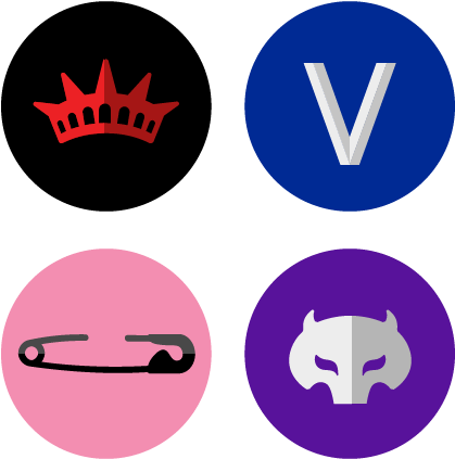 Men's Roller Derby Logos Reimagined - Emblem (500x500)