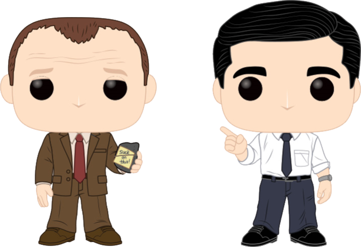 Pop Figure Office Toby Vs Michael 2-pack - Office Funko Pop (718x492)
