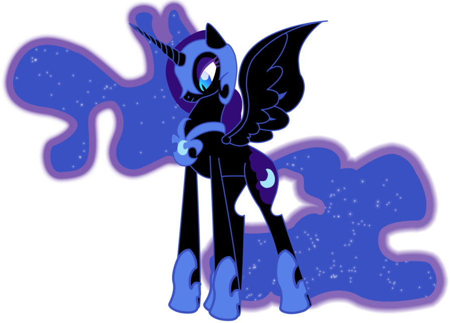 Nightmare Moon - Mlp Nightmare Moon Base (900x646)