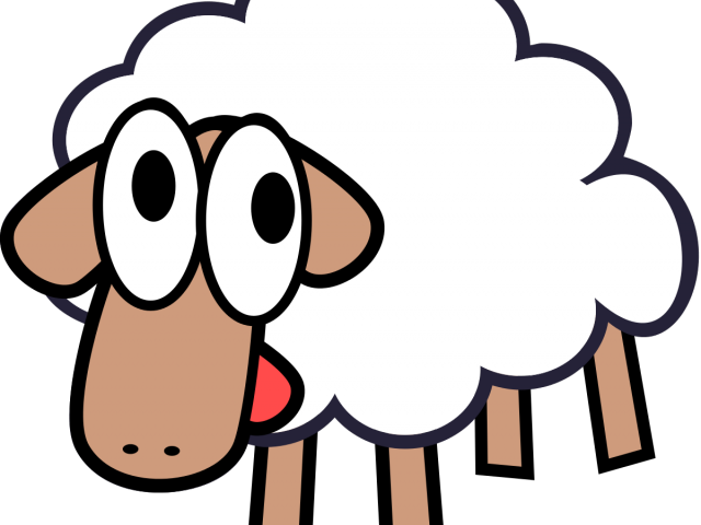Lamb Clipart Sheep Flock - Girl Profile Pictures Funny Cartoon (640x480)