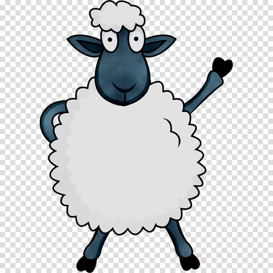 Sheep Cartoon Clipart Sheep Royalty-free Cartoon - Mahatma Gandhi 2 October (900x900)