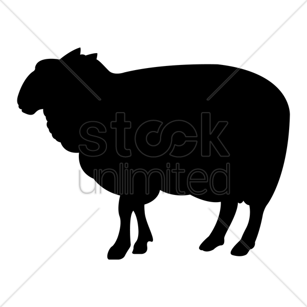 Sheep Decals Clipart Sheep Wall Decal - フリー 素材 羊 シルエット (600x600)