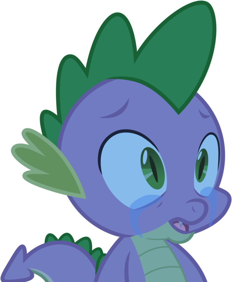 I Don't Want To Go To Work Clip Art - My Little Pony Spike Is Crying (836x955)